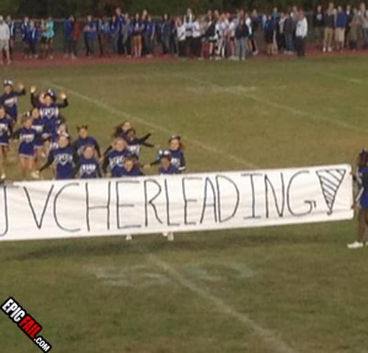 Scene: cheerleaders Fail