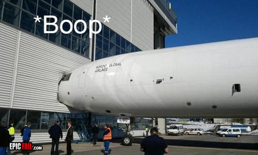 Caught on camera: classic β Pilot Fail