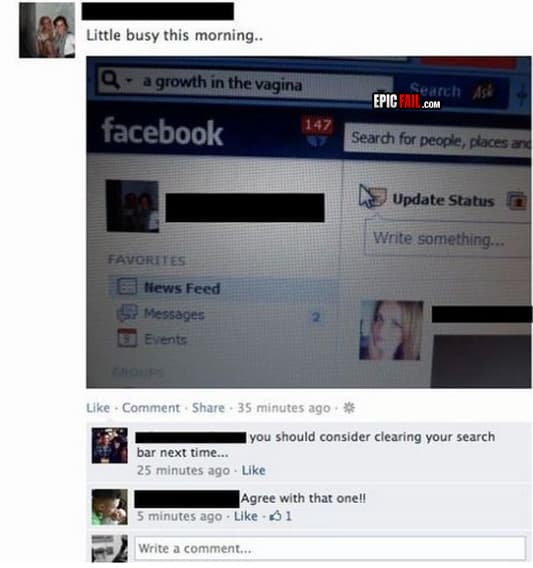 Clip: epic Facebook Fail