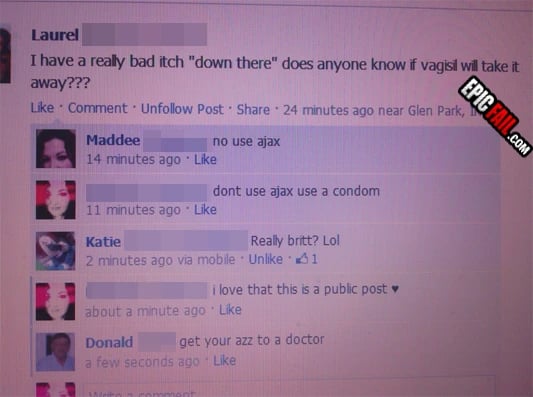 Watch: facebook Status Update Fail