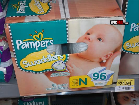 Clip: pampers Design Fail
