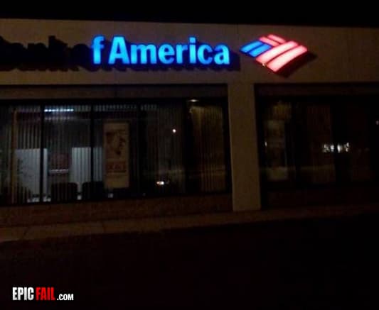 Clip: bank Sign Fail