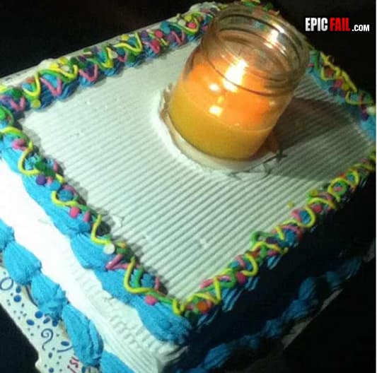 Scene: birthday Cake Fail