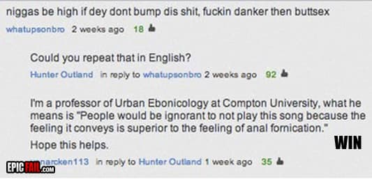 Caught on camera: ebonics Translation Win