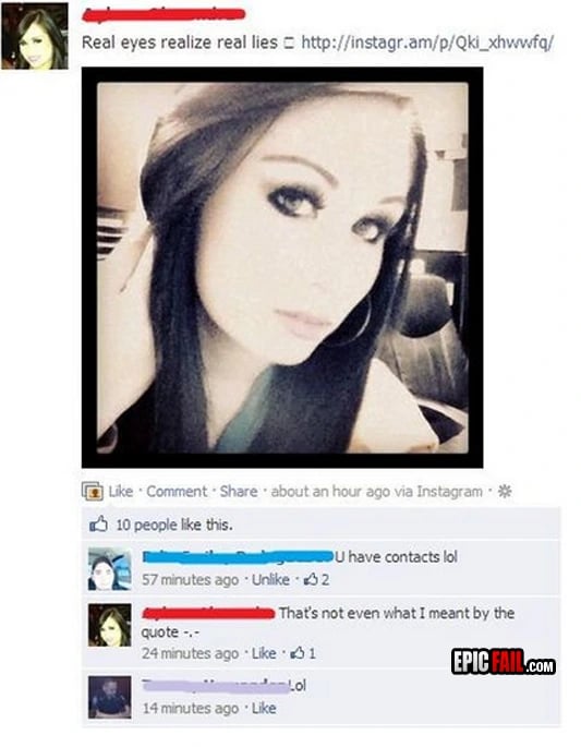 Scene: facebook Fail