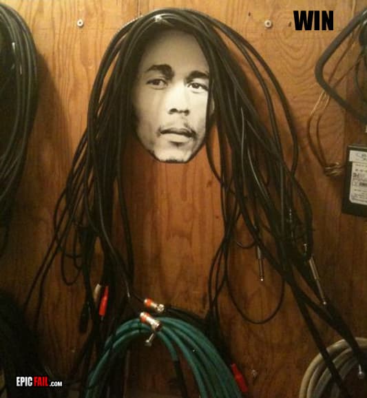 Caught on camera: bob Marley Win