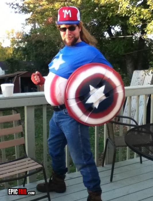 Scene: captain America Fail