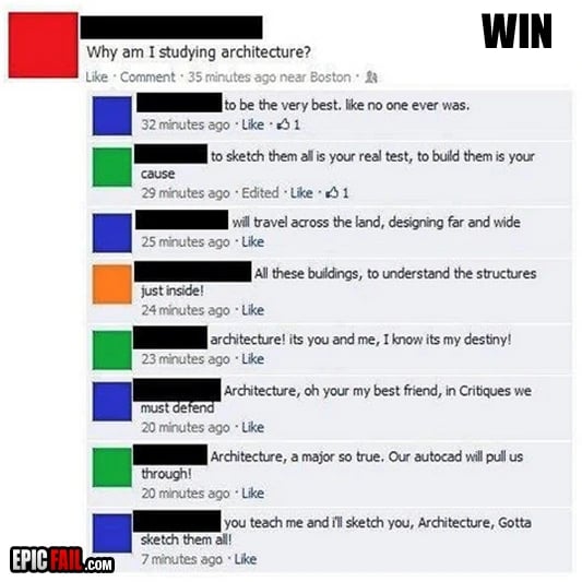Scene: facebook Architect Status Win
