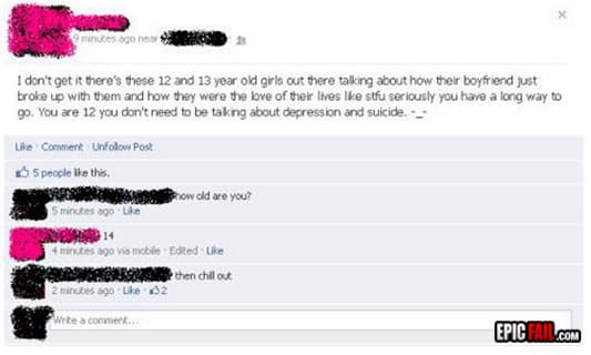 Moment: facebook Fail
