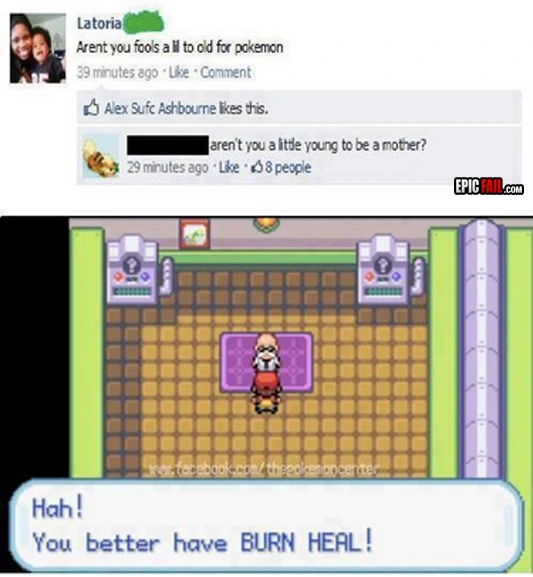 Clip: facebook Status Fail / Reply Win