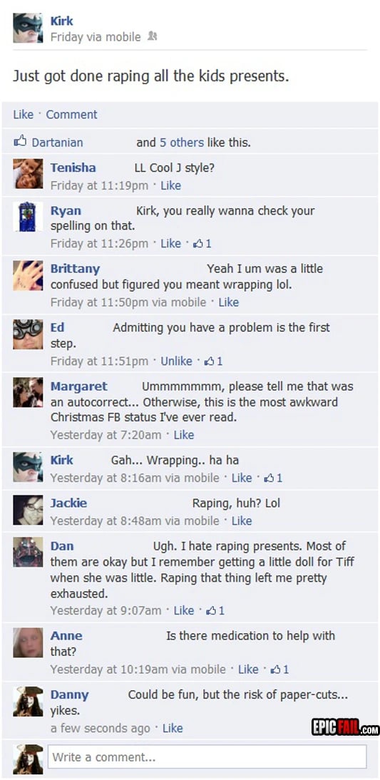 Moment: facebook Fail