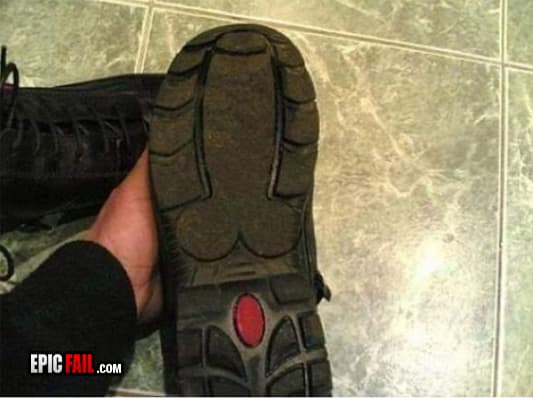 Caught on camera: sole Design Fail