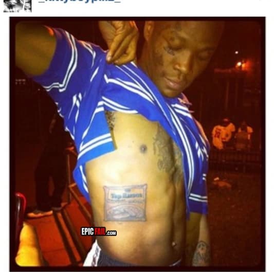 Scene: epic Tattoo Fail