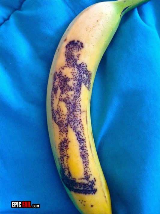 Caught on camera: banana Art Win
