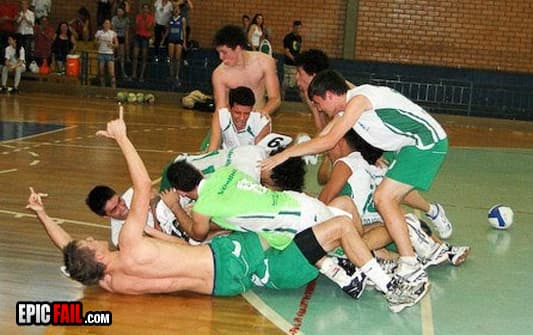 Watch: celebration Photo Fail