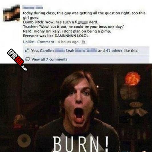 Caught on camera: dumb Girl Fail / Nerd Win