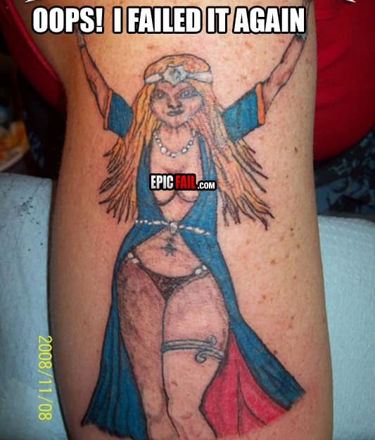 Scene: britney Spears Tattoo Fail