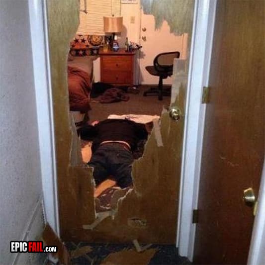 Caught on camera: drunk Fail