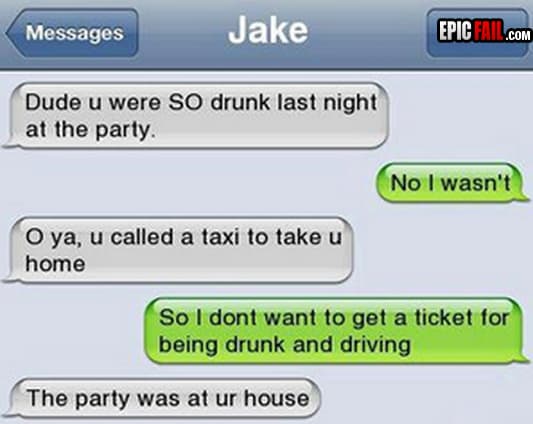 Clip: drunk Fail