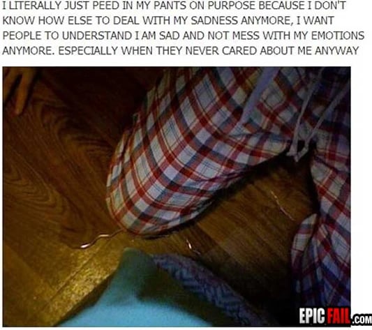 Scene: facebook Attention Whore Fail