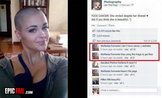 Scene: facebook Fan Page Fail