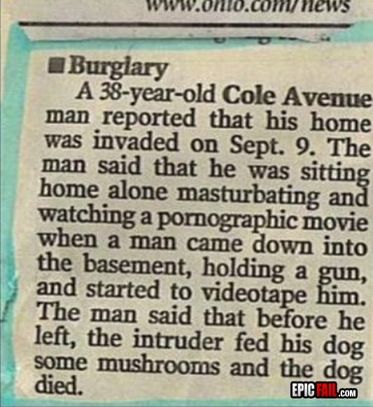 Watch: burglary Fail