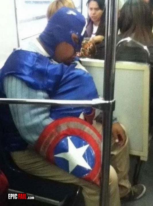 Watch: captain America Fail