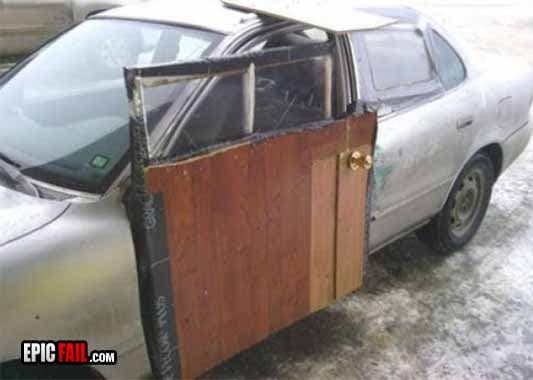 Caught on camera: car Door Repair Fail
