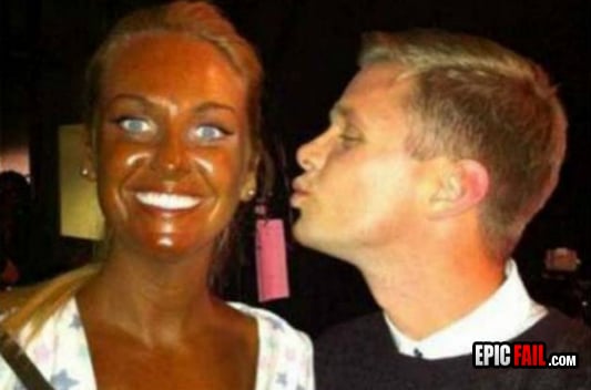 Caught on camera: epic Tan Fail