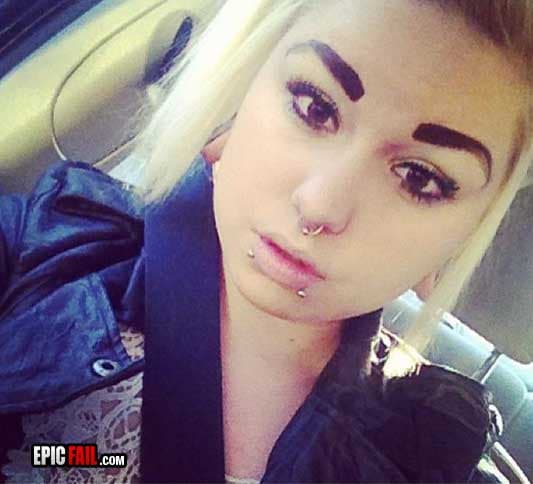 Scene: eyebrows Beautification Fail
