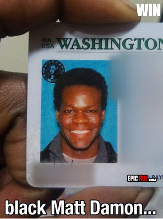 Scene: black Matt Damon Win
