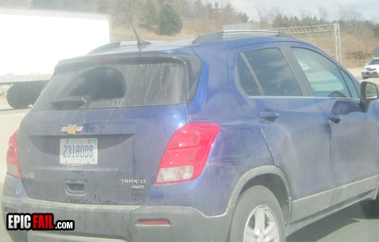 Scene: car Wash Fail / License Plate Win