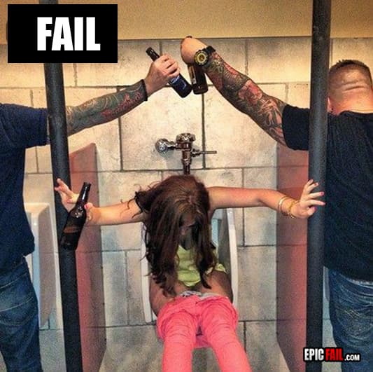 Caught on camera: drunk Girl Fail