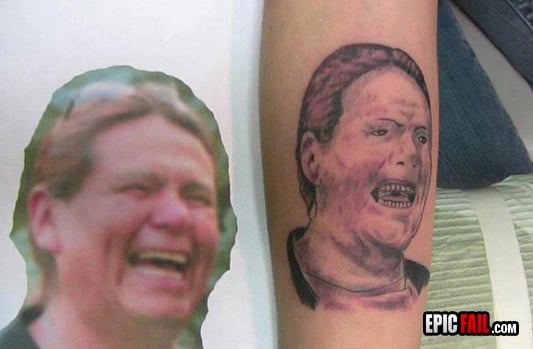 Scene: epic Tattoo Fail