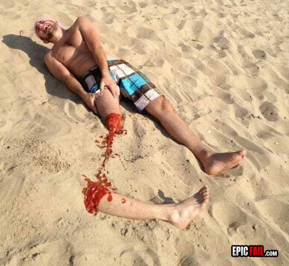 Moment: beach Prank Win