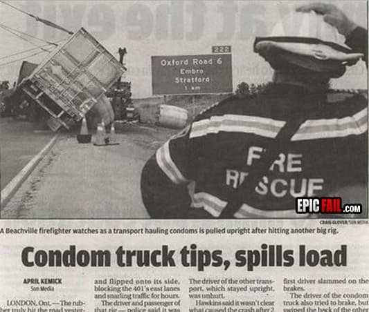 Moment: condom Truck Fail / Headline Win
