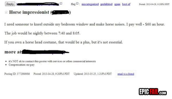 Watch: craigslist Job FAIL