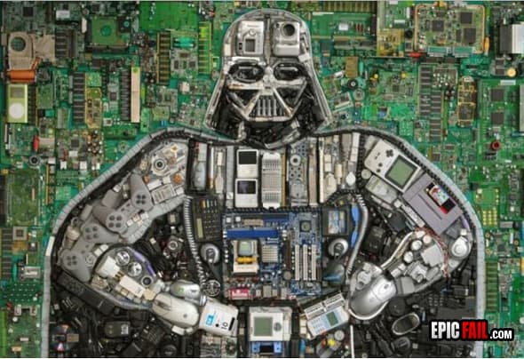 Watch: darth Vader Tech Art WIN