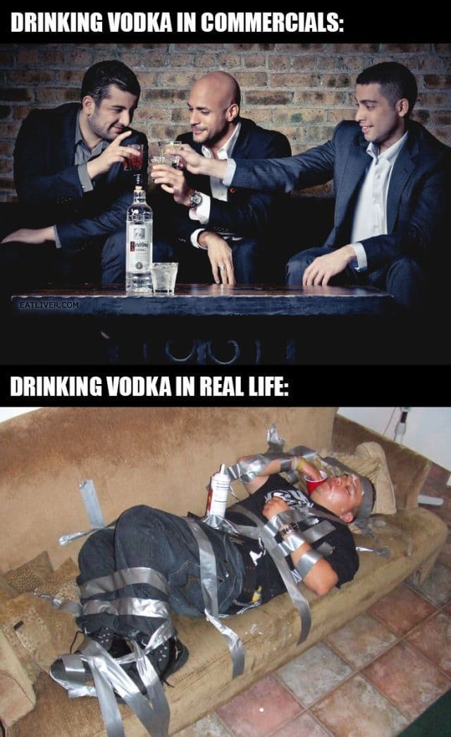 Scene: drinking FAIL / Truth WIN