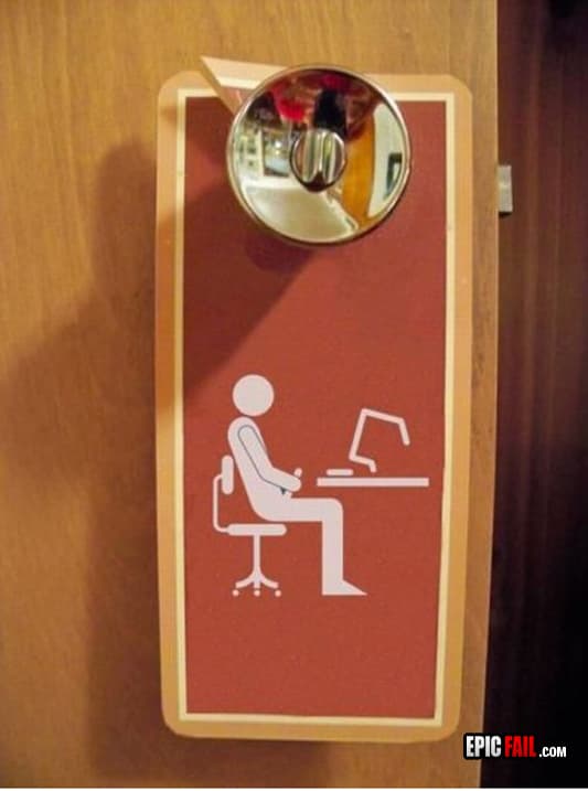 Watch: library Sign Fail