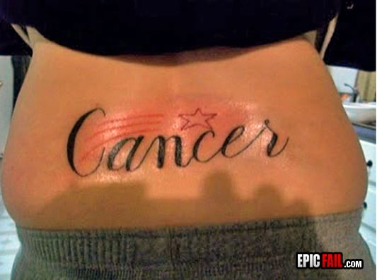 Watch: epic Tramp Stamp FAIL