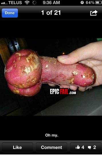 Scene: epic Potato FAIL