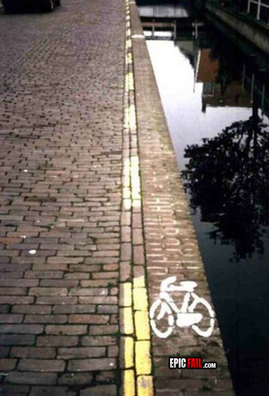 Watch: bike Lane FAIL