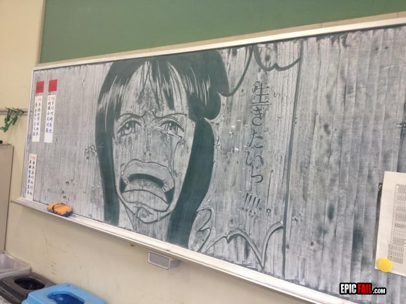 Clip: anime Chalkboard Art WIN
