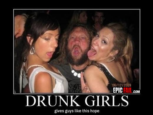 Scene: drunk Girls FAIL