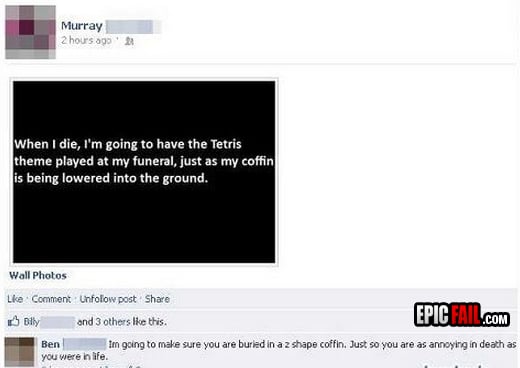 Scene: facebook Friend Troll WIN