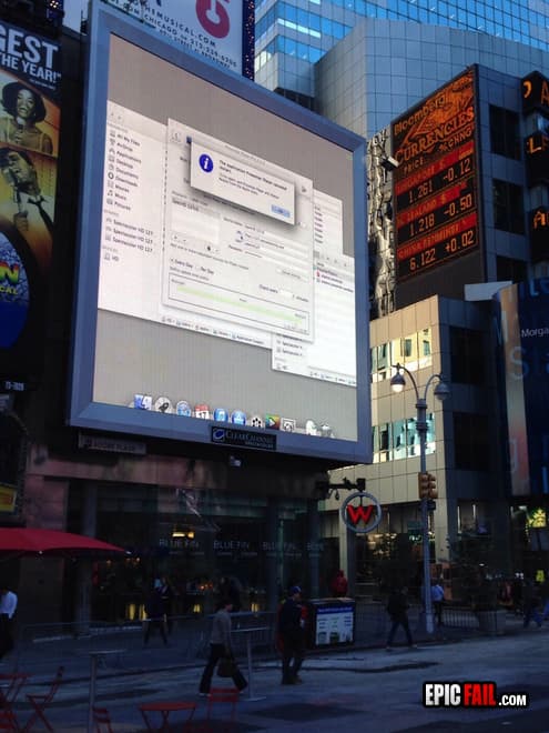 Scene: bigscreen FAIL