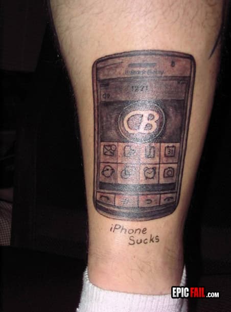 Clip: blackberry Tattoo FAIL