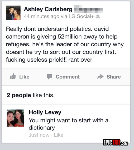 Caught on camera: facebook Rant FAIL