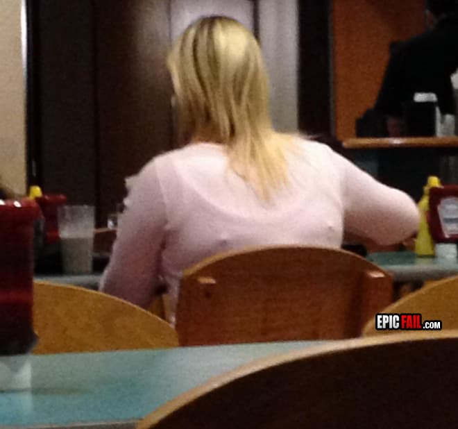 Caught on camera: bra FAIL